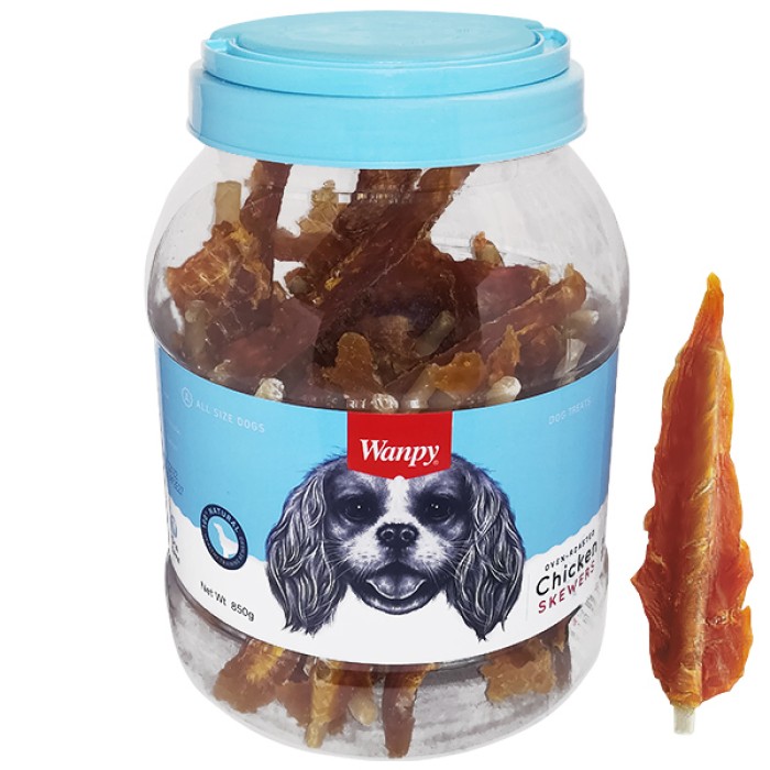 Wanpy Chicken Insert Rawhide ВАНПИ ФИЛЕ КУРИЦЫ РУЛЕТ лакомство для собак, 0.85 кг