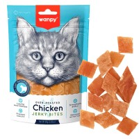 Wanpy Chicken Jerky Bites ВАНПИ КУСОЧКИ КУРИНЫЕ ВЯЛЕНЫЕ лакомство для кошек, 0.08 кг