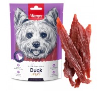 Wanpy Duck Jerky ВАНПІ ФІЛЕ КАЧКИ В’ЯЛЕНЕ ласощі для собак, 0.1 кг..