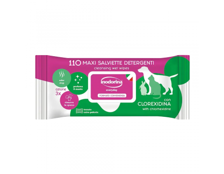 Серветки Inodorina Salvietta Chlorgexidina з хлоргексидином, 110  шт