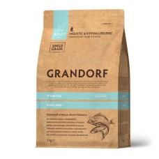 Сухой корм Grandorf White Fish Adult MIni, для взрослых собак малых пород с белой рыбой, 3 кг