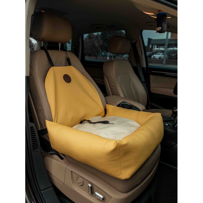 Автокресло Woof 60*55 см желтый для собак до 15кг.