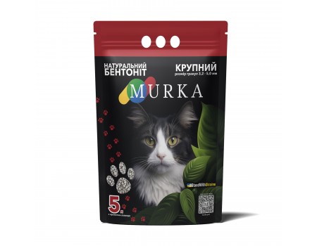 Гигиенический наполнитель "МУРКА", впитывающий крупный (2,5-5,0 мм), 5кг