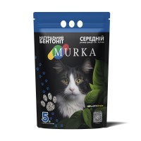 Гігієнічний наповнювач "МУРКА", що комкується середній (1,5-2,5 мм), 5л