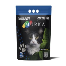 Гігієнічний наповнювач "МУРКА", що комкується середній (1,5-2,5 мм), 5л