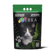 Гігієнічний наповнювач "МУРКА", дрібнозернистий, що комкується (0,8-1,5 мм), 5л