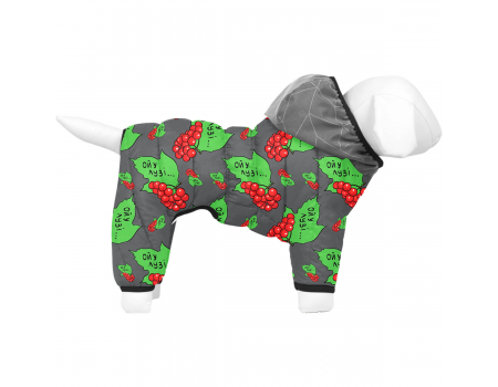 Комбінезон для собак WAUDOG Clothes малюнок "Калина", XS30, В 40-43 см, С 27-30 см