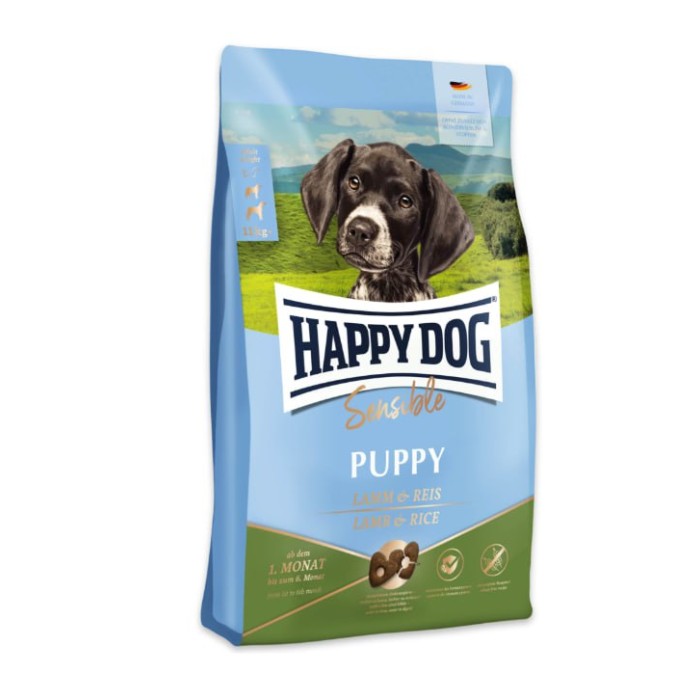 Happy dog  Sens Puppy Lamm  4kg для цуценят віком від 4 тижнів до 6 місяців з ягням