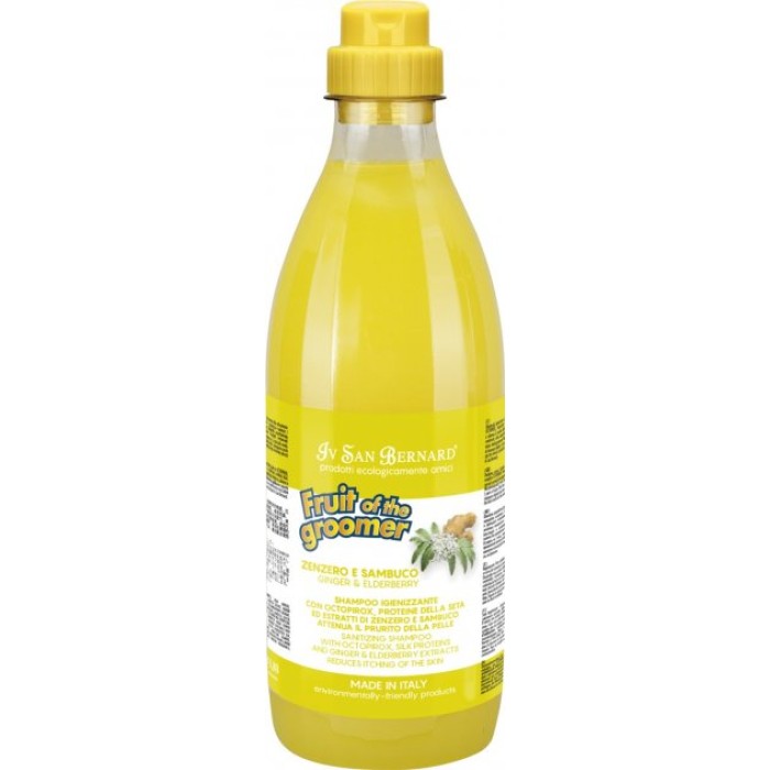 Шампунь Iv San Bernard Ginger та Elderberry дезінфікуюча, з бузиною та імбиром, 1л