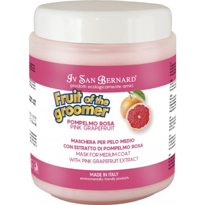 Маска Iv San Bernard Pink Grapefruit для середньої шерсті, з грейпфруктом та Вітаміном В6, 1л