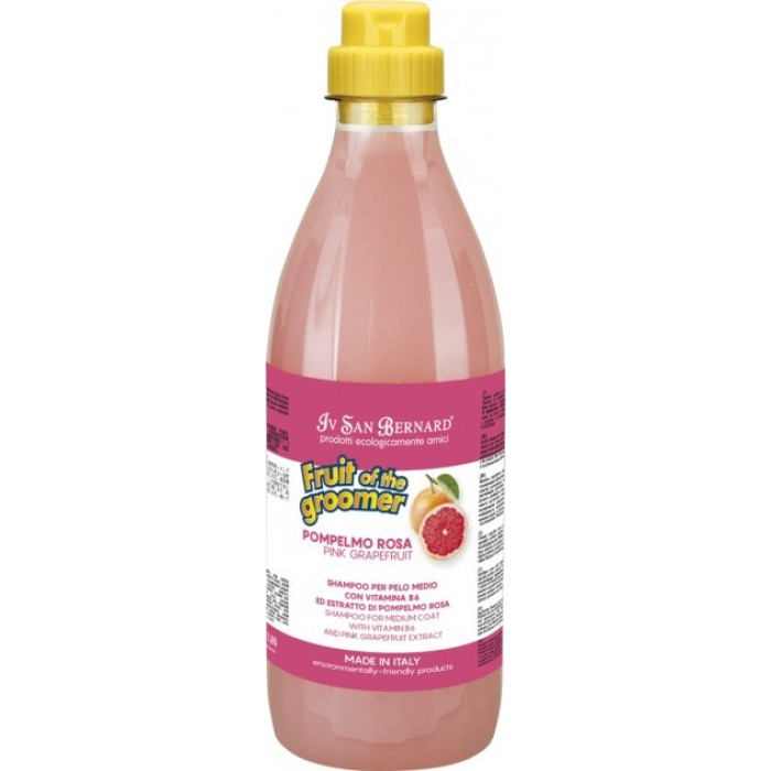 Шампунь Iv San Bernard Pink Grapefruit для середньої шерсті, з грейпфрутом та Вітаміном В6, 500мл