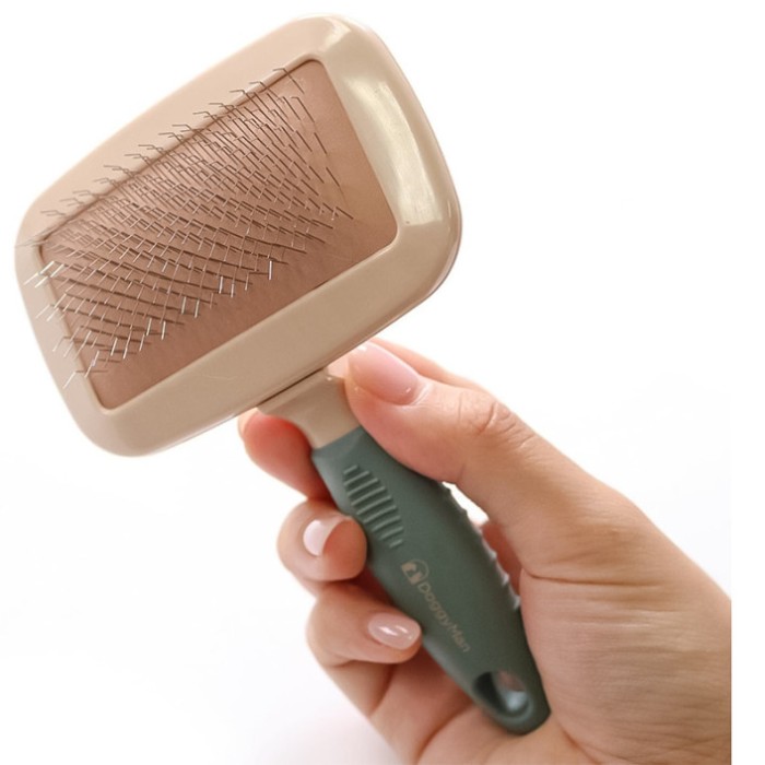 DoggyMan BS Slicker Brush ДОГГИМЕН СЛИКЕР ПУХОДЕРКА для собак и кошек, 5.5(Ш) х 12(Д) х 3(В) см