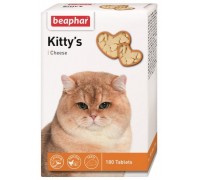 Beaphar Кормова добавка Kitty's + Cheese для котів 75 таб...