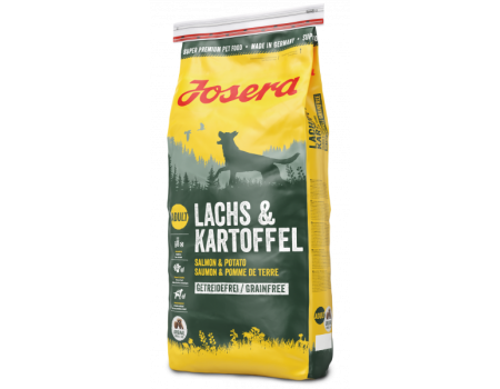 JOSERA Lachs & Kartoffel - беззерновой сухой корм Йозера Лакс Картофель (Лосось и Картофель)  для взрослых и пожилых собак с чувствительным пищеварением и массой тела более 5 кг, 15 кг