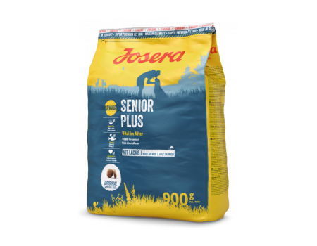 JOSERA SeniorPlus - беззерновий сухий корм Йозера з лососем, рисом та ячменем для літніх собак, 0,9 кг