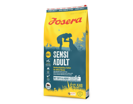 JOSERA SensiAdult - сухой корм Йозера с уткой, рисом и лососем для взрослых активных собак с чувствительным пищеварением, 12.5 кг