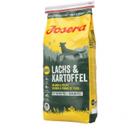 Сухой корм Josera Adult Lachs & Kartoffel для взрослых и активных соба..