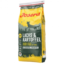 Сухий корм Josera Adult Lachs & Kartoffel для дорослих і активних собак, з лососем та картоплею, 15 кг