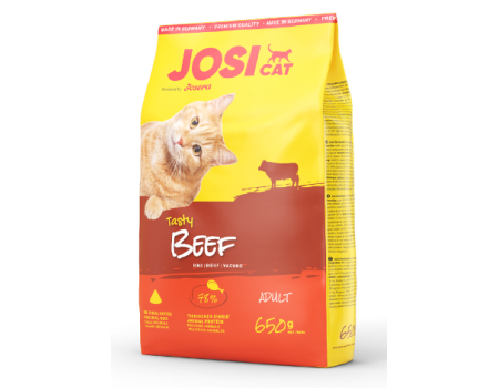 Josera JosiCat Tasty Beef - корм Йозера для дорослих кішок Вага: 0.65 кг