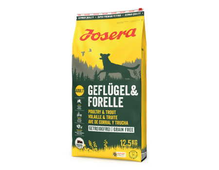 Josera  ГЕФЛЮГЕЛЬ & FORELLE - без зерновой корм Йозера  для спортивных собак 12.5 кг