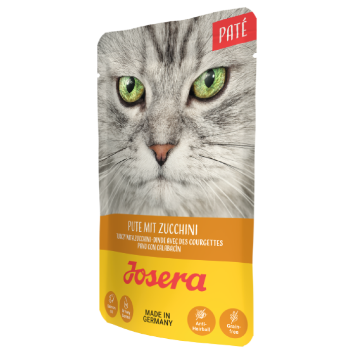 Влажный корм для кошек Josera Paté Pute mit Zucchini, паштет из индейки из цуккини, 85 г