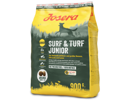 Josera Surf & Turf Junior корм Йозера Серф Энд Терф Юниор с ягненком и лососем для средних и крупных пород 0.9 кг