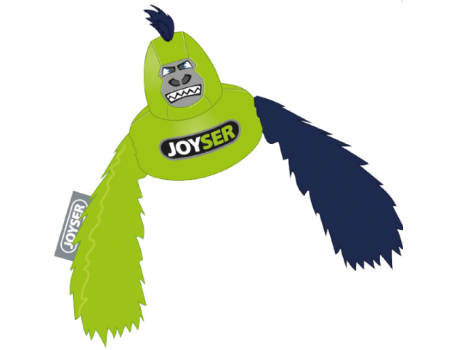 Іграшка для собак JOYSER Mini Gorilla Горила, лайм/фіолетовий 