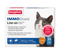 Beaphar Краплі IMMO Shield Диметикон Line-on від паразитів для котів т..
