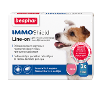 Beaphar Капли IMMO Shield Диметикон Line-on от паразитов для собак сре..