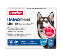 Beaphar Капли IMMO Shield Диметикон Line-on от паразитов для собак сре..
