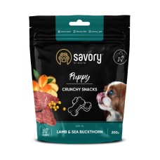 Хрумкі ласощі Savory для здорового росту цуценят, ягнят та обліпихи 200г