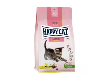 Happy cat  Kitten Land-Geflugel 1.3 kg для кошенят з птицею (XS)