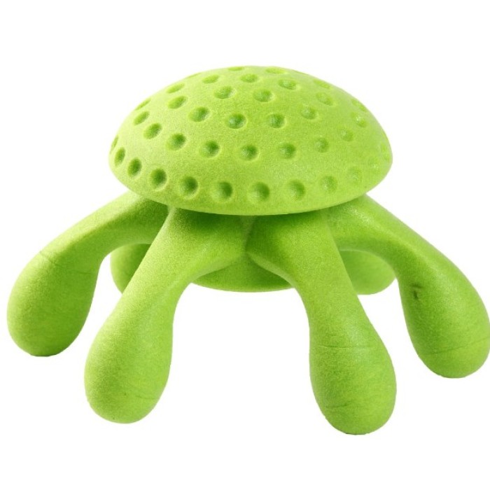 Игрушка для собак Kiwi Walker «Осьминог» зеленый, 13 см
