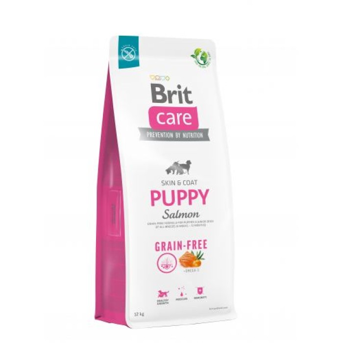 Корм для щенят Brit Care Dog Grain-free Puppy беззерновий з лососем, 12 кг