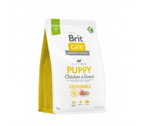 Сухий корм Brit Care Dog Sustainable Puppy для цуценят з куркою та ком..