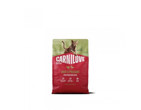 Корм сухий Carnilove Active Duck & Pheasant Sterilised для стерилізованих котів качка і фазан 2 кг