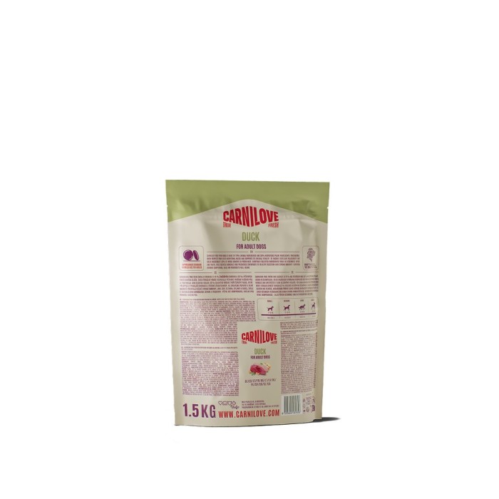 Корм сухий Carnilove True Fresh Duck для собак качка 1,5 кг