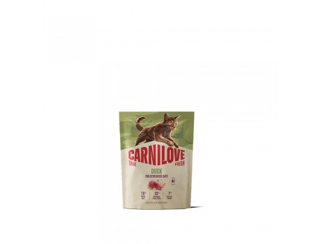 Корм сухий Carnilove True Fresh Duck Sterilised для стерилізованих котів качка 400 г
