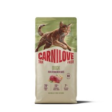 Корм сухий Carnilove True Fresh Duck Sterilised для стерилізованих котів, качка, 6 кг