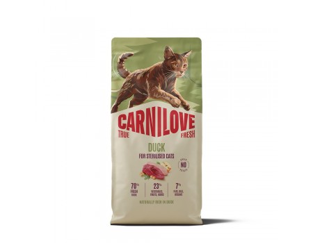 Корм сухий Carnilove True Fresh Duck Sterilised для стерилізованих котів качка 6 кг