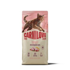 Корм сухий Carnilove True Fresh Turkey Sterilised для стерилізованих котів, індичка, 6 кг
