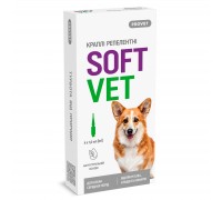 Капли PROVET SOFTVET для собак средних пород репеллентные 4 пипетки по..