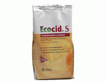 Экоцид-С 2,5кг (анал ВирконаС) дезинфектант, КRКА, Словения