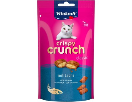 Подушечки для кішок Crispy Crunch Лосось, 60 г