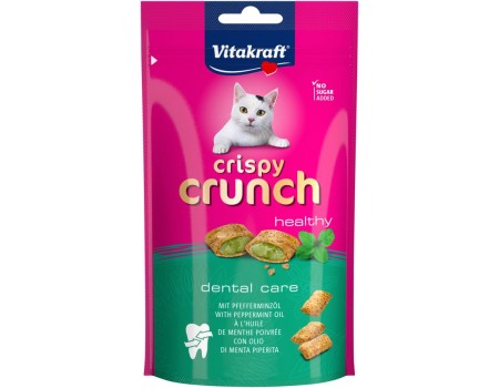 Подушечки для кішок Crispy Crunch м'ята для зубів, 60 г