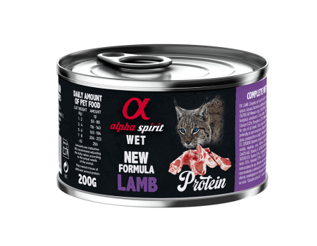 Повнораціонний вологий корм Alpha Spirit Lamb Sterilized, для дорослих стерилізованих котів, ягнятина, 200 г