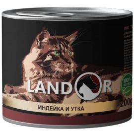 LANDOR KITTEN TURKEY & DUCK Ландор для котят с индейкой и уткой, 0,2 к..