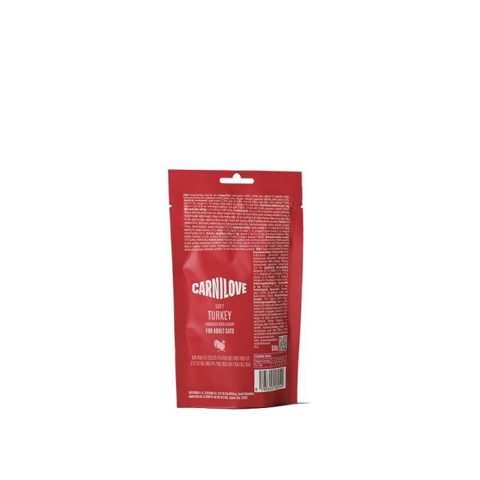 Ласощі Carnilove Soft Snack Turkey with Catnip для котів м'які індичка і котяча м'ята 50 г