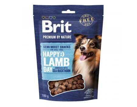 Ласощі для cобак Brit Premium Semi-moist Snacks Lamb with Sea Buckthorn напіввологі з ягням і обліпихою, 180г