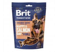 Ласощі для cобак Brit Premium Semi-moist Snacks Salmon with Dill напів..